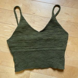 Knit crop top